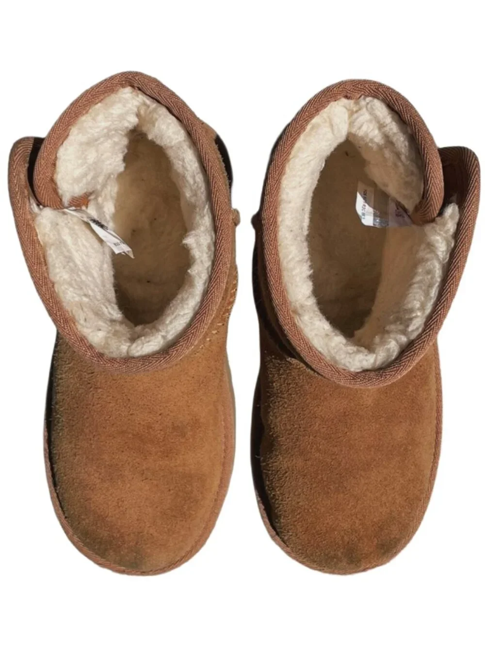 UGG Jona Chestnut Suede Mini Boots Kids Size 2